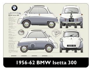BMW Isetta 300 (4 wheel) 1957-62 Mouse Mat